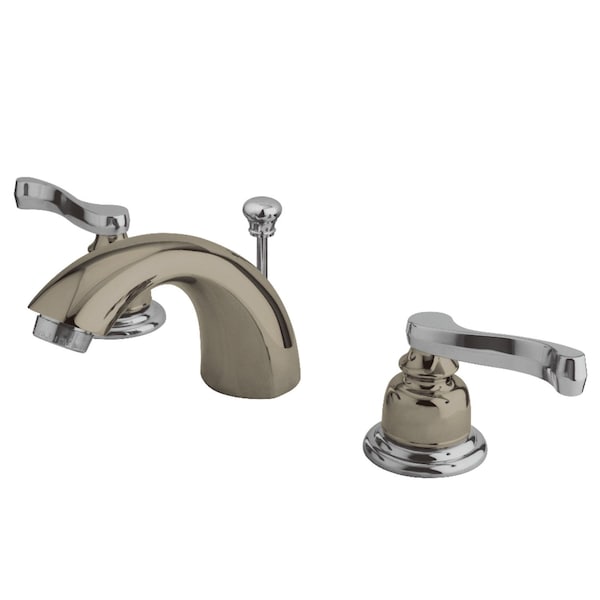 Kingston Brass KB8957FL Mini-Widespread Bathroom Faucet, Nickel/Chrome KB8957FL - main